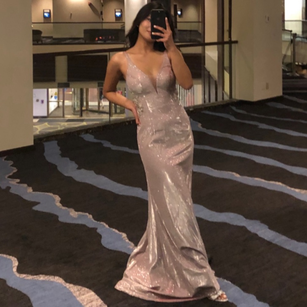 Rose Gold Prom Dress